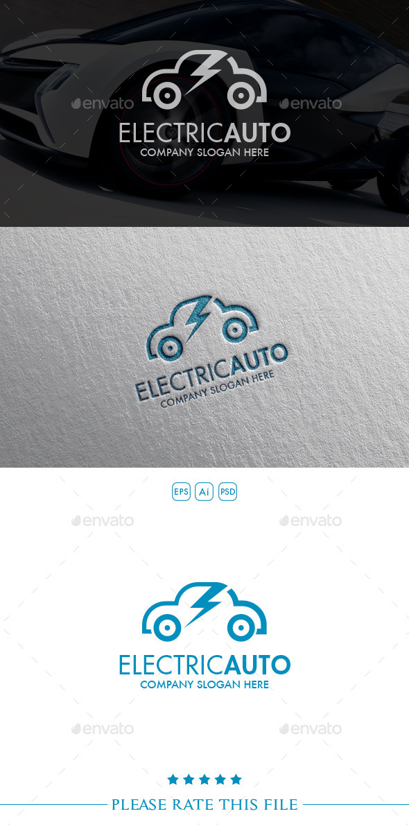 GraphicRiver Electric Car Logo 10550969 GraphicRiver Electric Car Logo 10550969