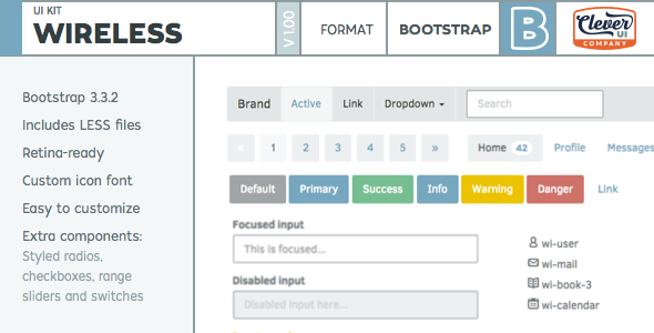 CodeCanyon Wireless- Minimalist Bootstrap UI Kit 10498551 CodeCanyon Wireless- Minimalist Bootstrap UI Kit 10498551