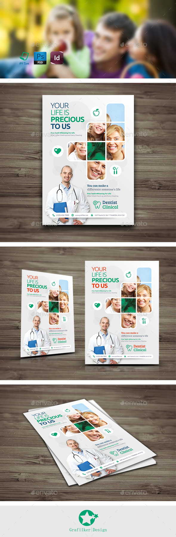 GraphicRiver Dentist Flyer Templates 10571610 GraphicRiver Dentist Flyer Templates 10571610