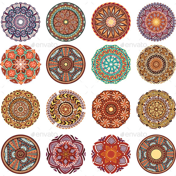 GraphicRiver Round Ornament Pattern Collection 10577075 GraphicRiver Round Ornament Pattern Collection 10577075