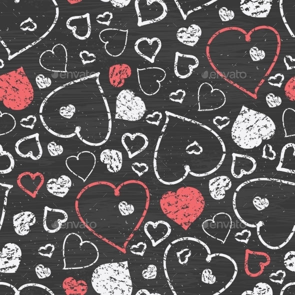 GraphicRiver Chalkboard with Hearts 10577538 GraphicRiver Chalkboard with Hearts 10577538