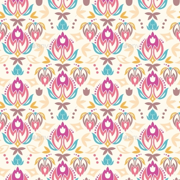 GraphicRiver Tulip Pattern 10577874 GraphicRiver Tulip Pattern 10577874