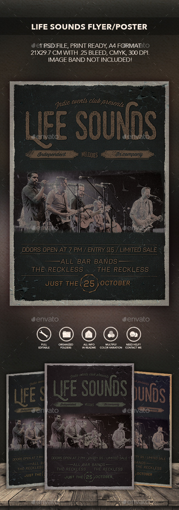 GraphicRiver Life Sounds Flyer Poster 10578258 GraphicRiver Life Sounds Flyer Poster 10578258