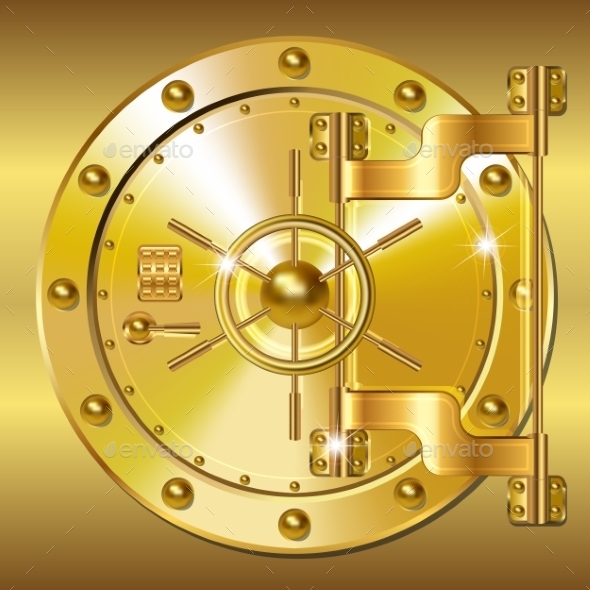 GraphicRiver Gold Bank Door 10579991 GraphicRiver Gold Bank Door 10579991