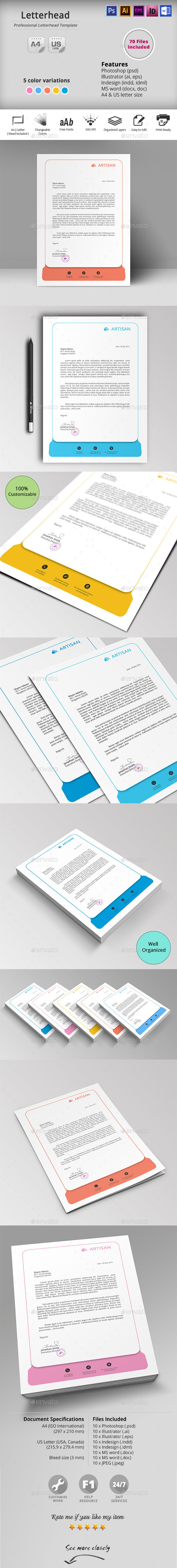 GraphicRiver Letterhead 10581000 GraphicRiver Letterhead 10581000