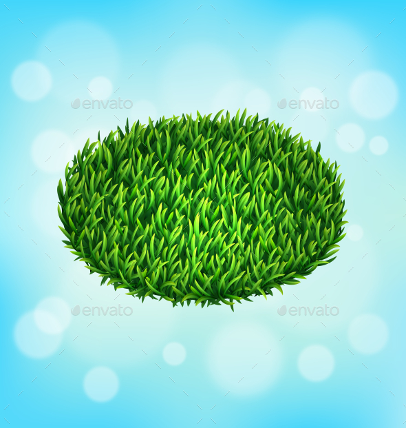 GraphicRiver Green Grass Oval on Sky Background 10582226 GraphicRiver Green Grass Oval on Sky Background 10582226
