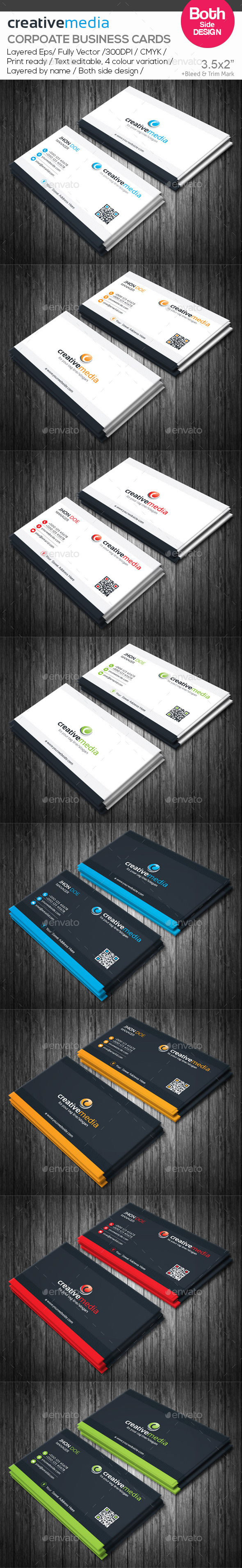 GraphicRiver creative media Corporate Business Cards 10582369 GraphicRiver creative media Corporate Business Cards 10582369