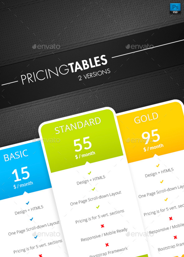 GraphicRiver Pricing Tables 10582846 GraphicRiver Pricing Tables 10582846