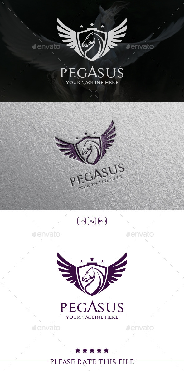GraphicRiver Pegas Horse Logo 10583548 GraphicRiver Pegas Horse Logo 10583548