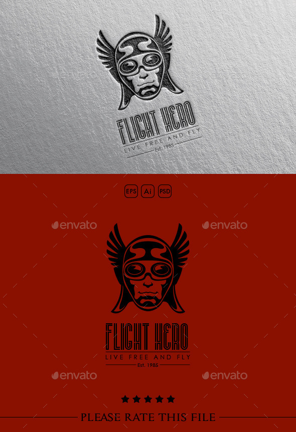 GraphicRiver Wings Hero Logo 10584057 GraphicRiver Wings Hero Logo 10584057
