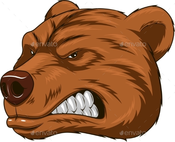 GraphicRiver Angry Bear Head Mascot 10585377 GraphicRiver Angry Bear Head Mascot 10585377