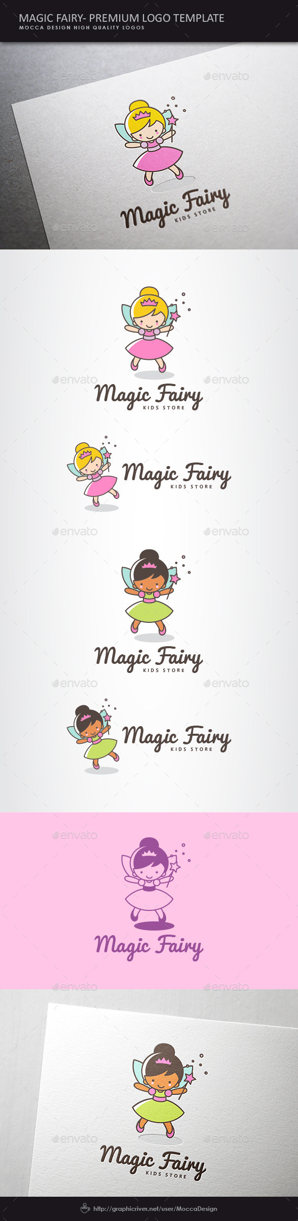 GraphicRiver Magic Fairy Logo 10586480 GraphicRiver Magic Fairy Logo 10586480