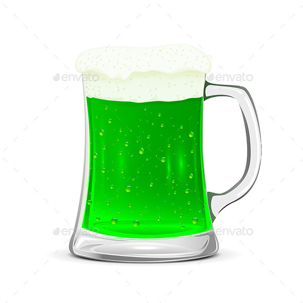 GraphicRiver Glass Mug of Green Beer 10586732 GraphicRiver Glass Mug of Green Beer 10586732