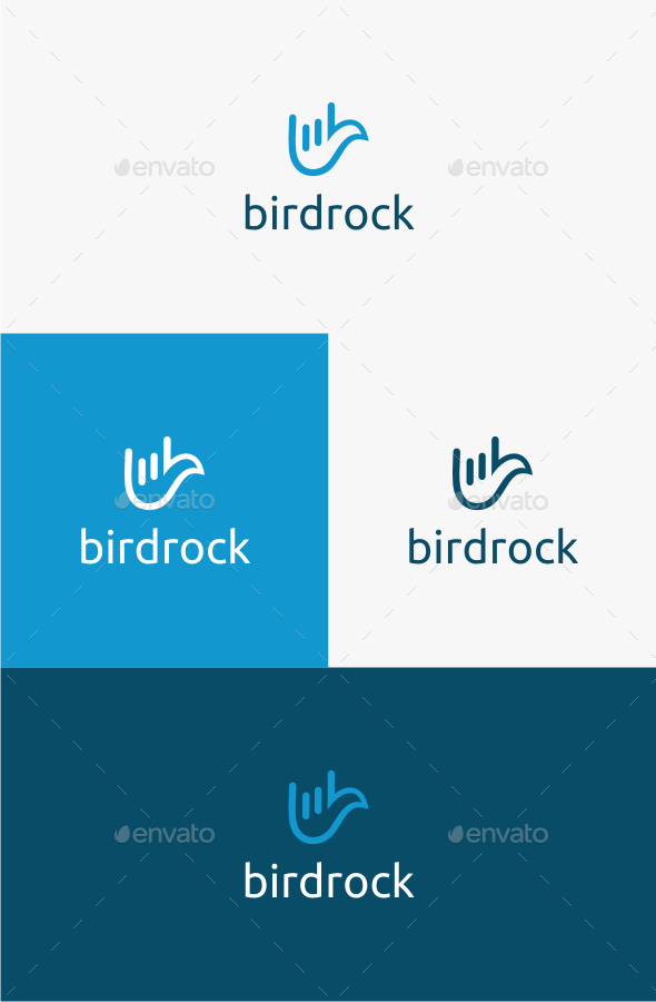 GraphicRiver Bird Rock Logo Template 10587997 GraphicRiver Bird Rock Logo Template 10587997
