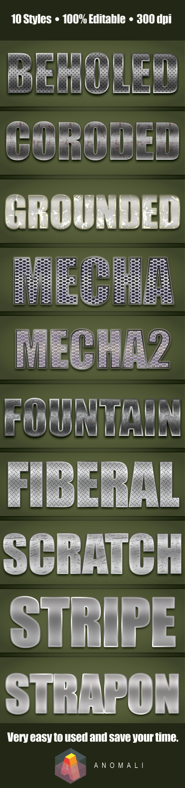 GraphicRiver Premium Metalic Chrome and Iron Style 10588310 GraphicRiver Premium Metalic Chrome and Iron Style 10588310