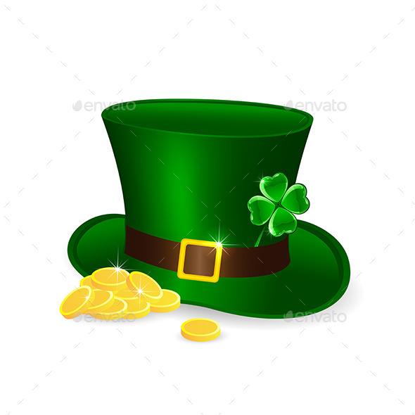 GraphicRiver Leprechauns Hat and Coins 10589775 GraphicRiver Leprechauns Hat and Coins 10589775
