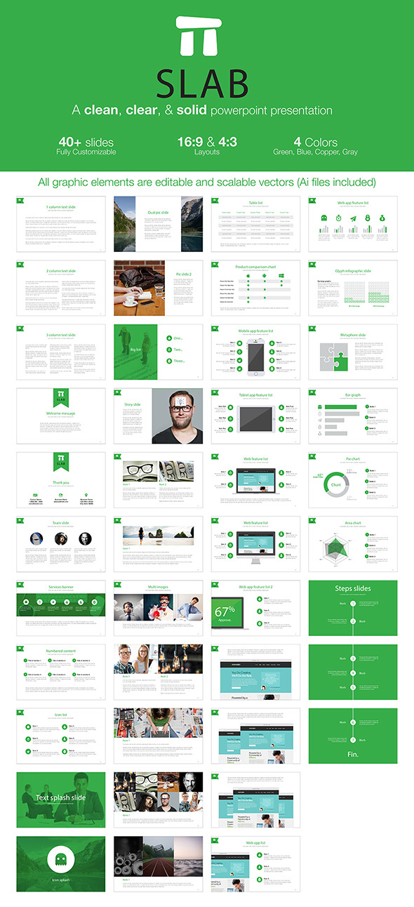 GraphicRiver Slab A clean clear & solid powerpoint template 10460122 GraphicRiver Slab A clean clear & solid powerpoint template 10460122