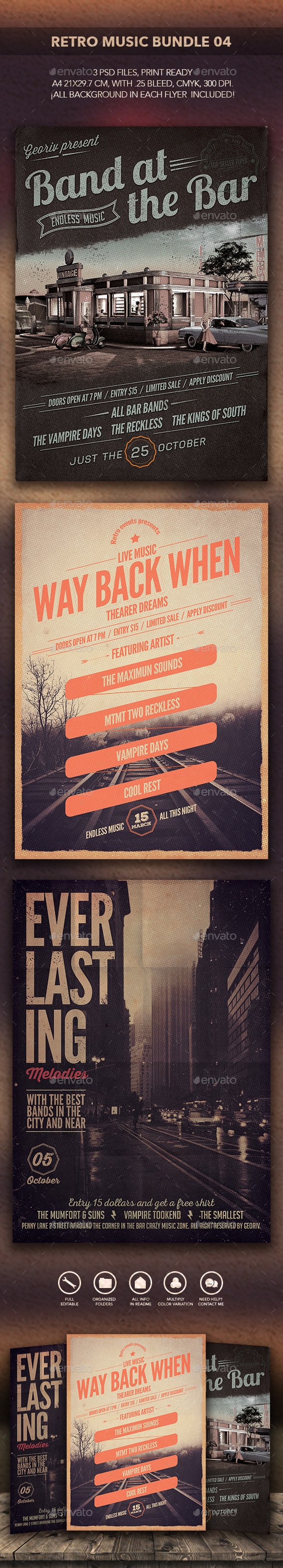 GraphicRiver Retro Music Bundle 04 10590875 GraphicRiver Retro Music Bundle 04 10590875