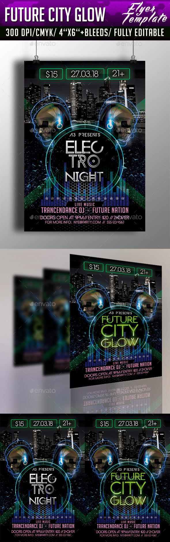 GraphicRiver Future City Glow Flyer Template 10508054 GraphicRiver Future City Glow Flyer Template 10508054