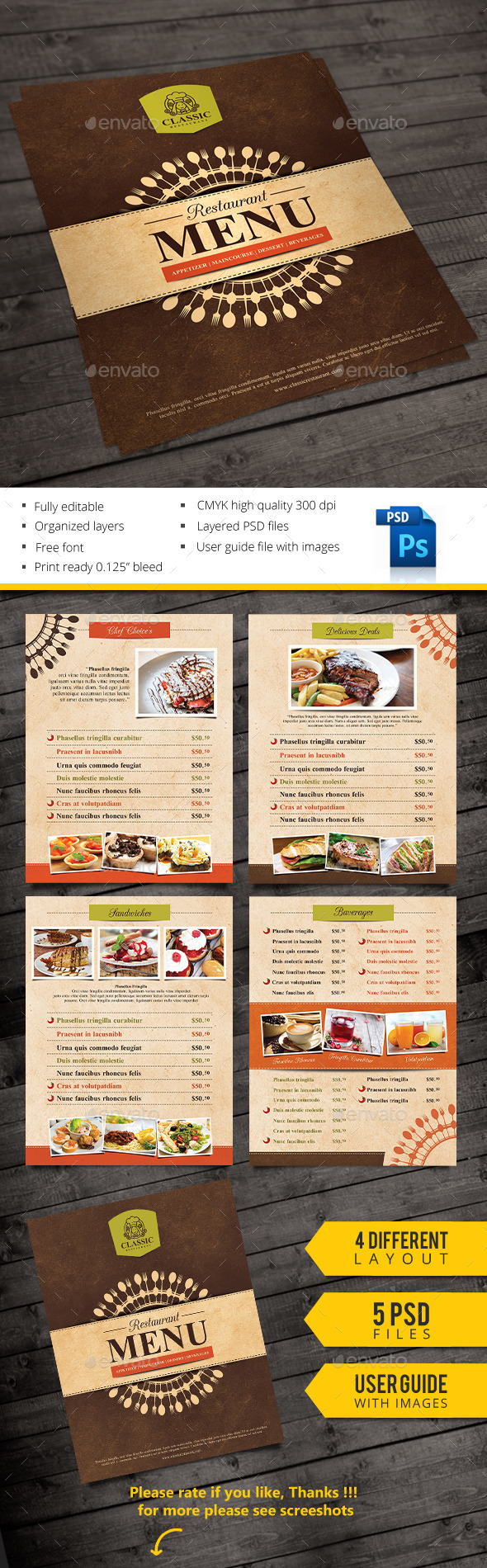 GraphicRiver Classic Menu 10591316 GraphicRiver Classic Menu 10591316