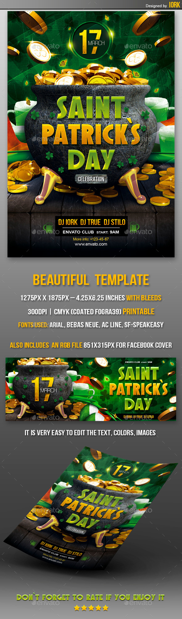 GraphicRiver Saint Patrick`s Day Party Flyer 10593471 GraphicRiver Saint Patrick`s Day Party Flyer 10593471