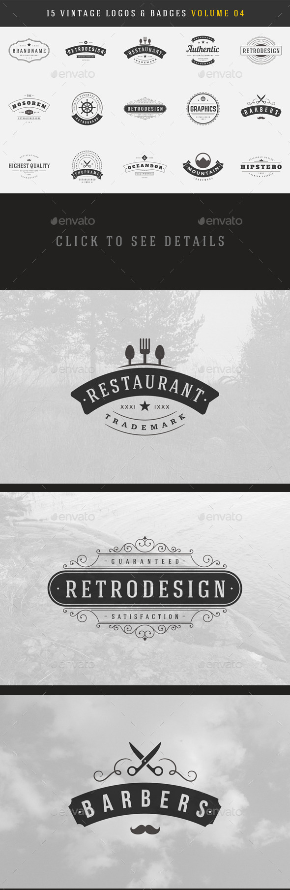 GraphicRiver 15 Retro Vintage Logotypes or Badges 10593766 GraphicRiver 15 Retro Vintage Logotypes or Badges 10593766