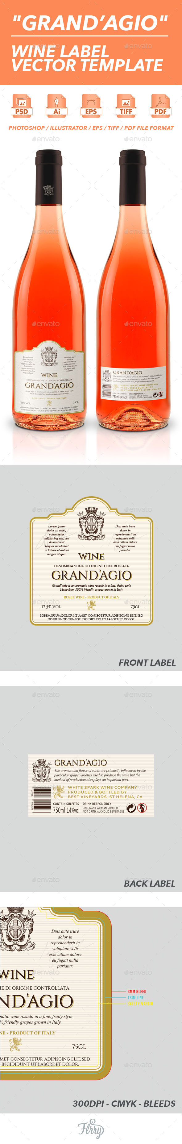 GraphicRiver Grand Agio Wine Label Vector Template 10595108 GraphicRiver Grand Agio Wine Label Vector Template 10595108