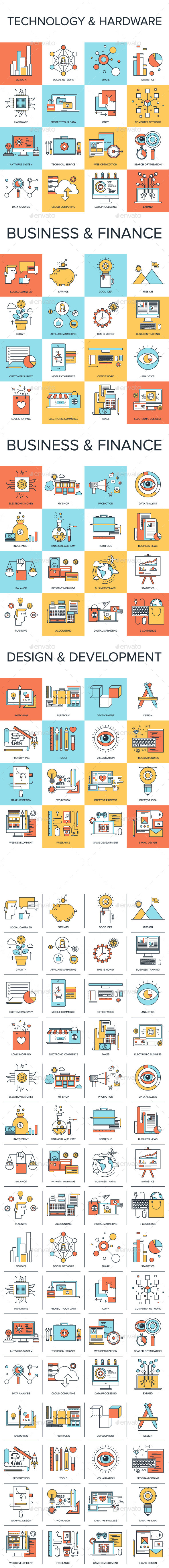 GraphicRiver Flat Line Concepts 10595837 GraphicRiver Flat Line Concepts 10595837