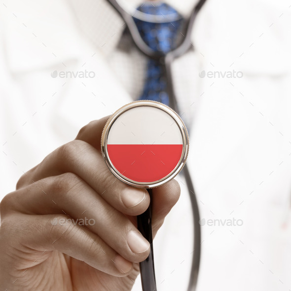 Stethoscope with national flag conceptual series - Poland (Misc) Photo Download