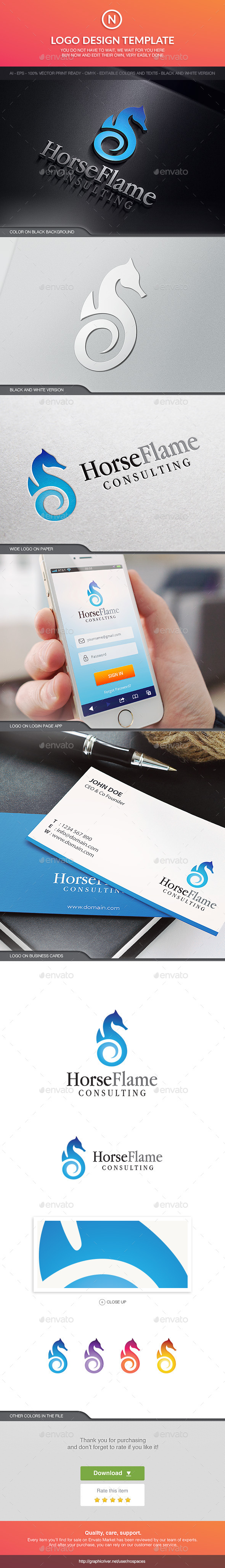 GraphicRiver Horse Flame 10597172 GraphicRiver Horse Flame 10597172