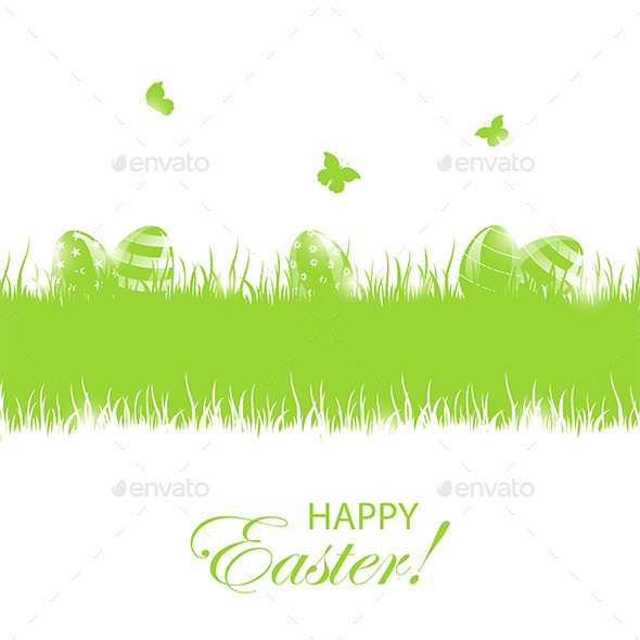 GraphicRiver Green Easter Background with Eggs 10598332 GraphicRiver Green Easter Background with Eggs 10598332