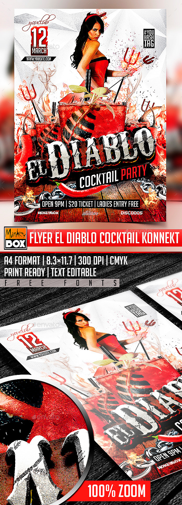 GraphicRiver Flyer El Diablo Cocktail Konnekt 10598879 GraphicRiver Flyer El Diablo Cocktail Konnekt 10598879