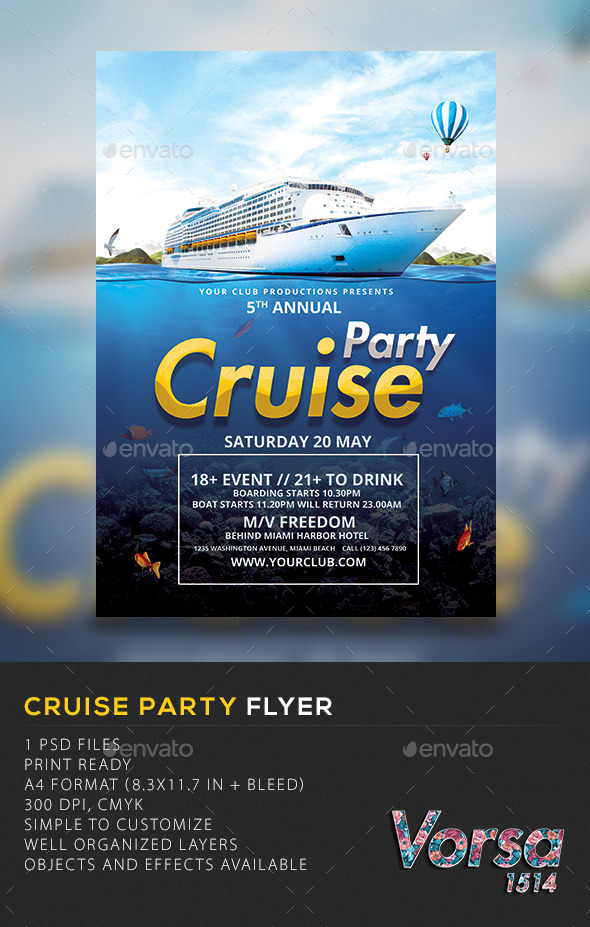 Free Caribbean Cruise Flyer Template » Dondrup.com