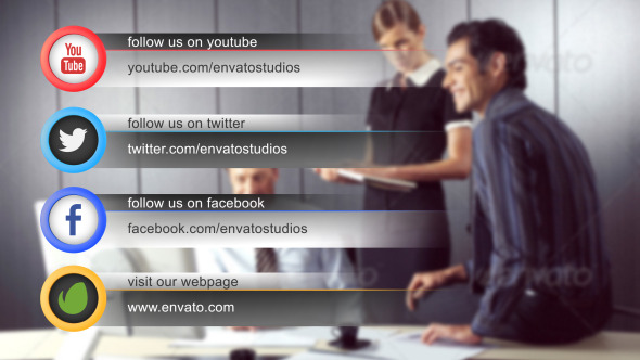Clean Social Media Lower Third Pack Pack of 14 Clean Social Media Lower Third Pack Pack of 14
