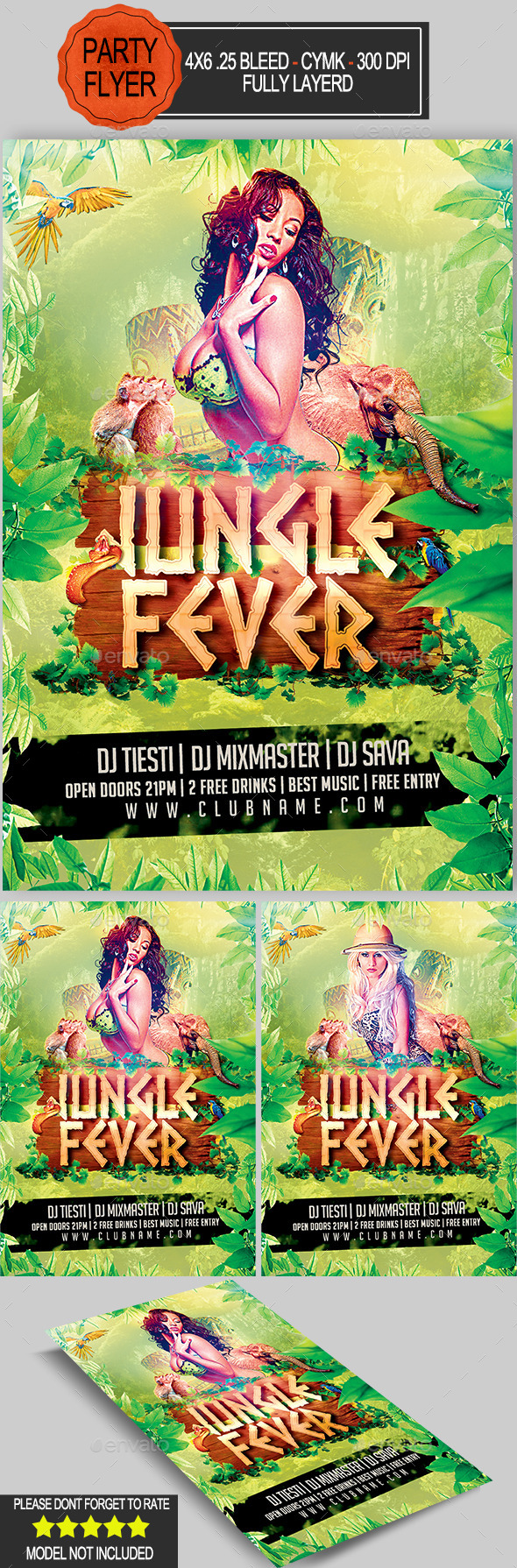 GraphicRiver Jungle Fever Flyer 10599284 GraphicRiver Jungle Fever Flyer 10599284