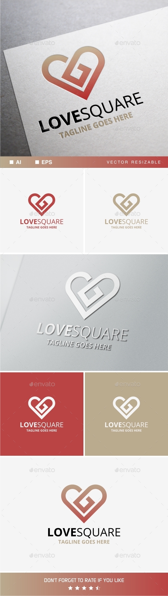 GraphicRiver Love Square 10599337 GraphicRiver Love Square 10599337