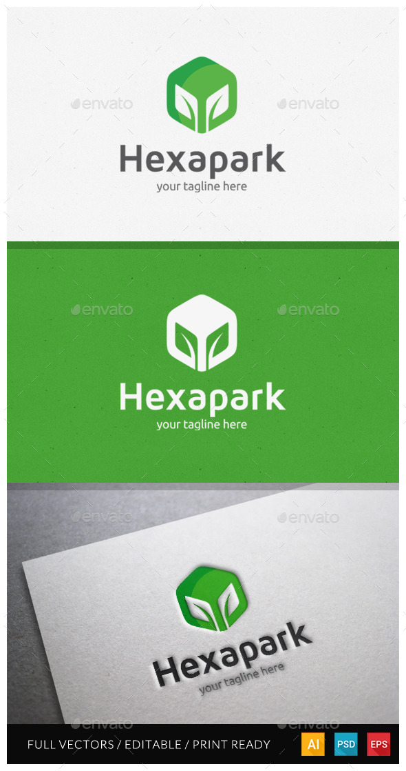 GraphicRiver Hexapark Logo Template 10599391 GraphicRiver Hexapark Logo Template 10599391