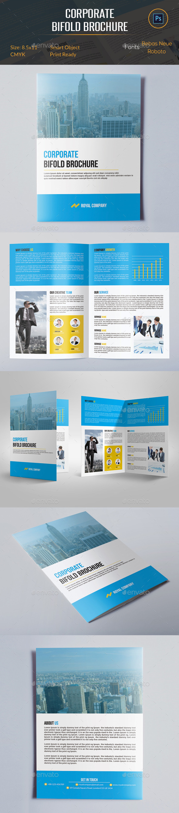 GraphicRiver Corporate Bifold Brochure 10599420 GraphicRiver Corporate Bifold Brochure 10599420