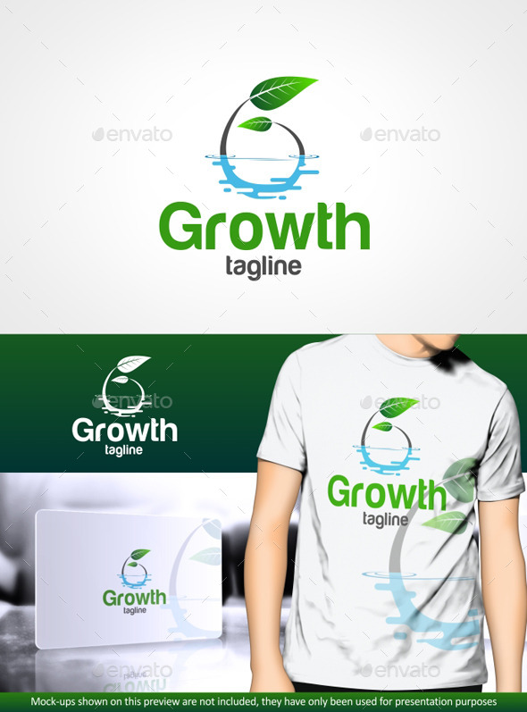 Growth G letter (Logo Templates)