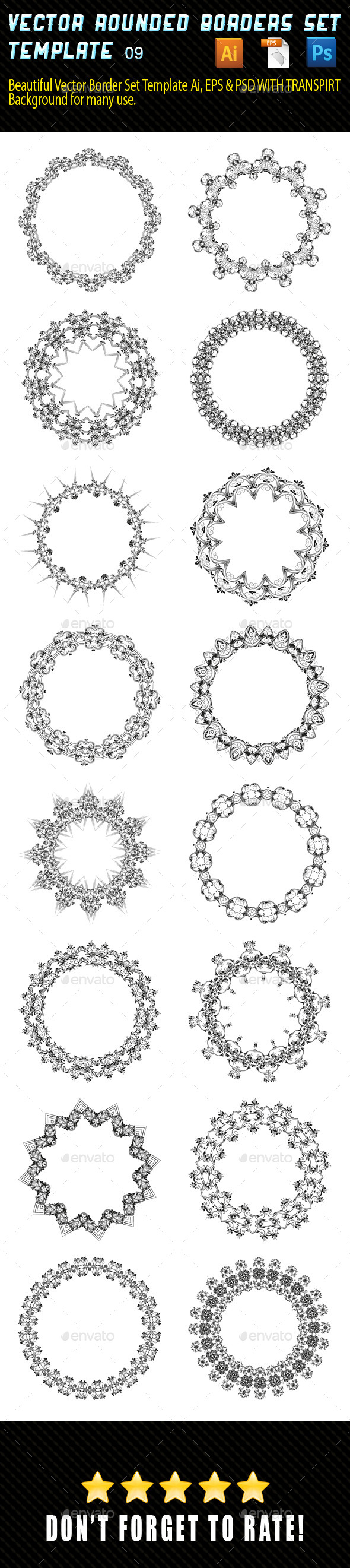 GraphicRiver Rounded Borders Set 10599903 GraphicRiver Rounded Borders Set 10599903