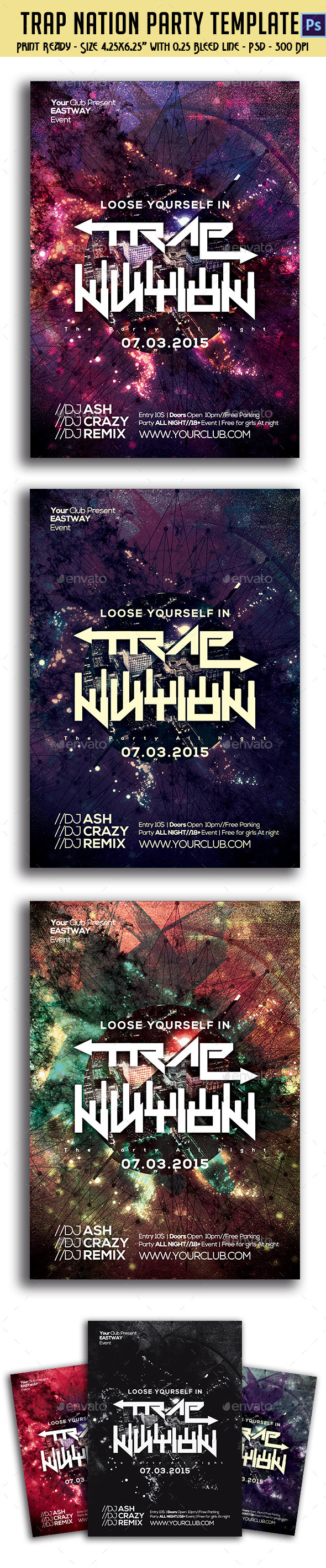 GraphicRiver Trap Nation Party Flyer 10599955 GraphicRiver Trap Nation Party Flyer 10599955