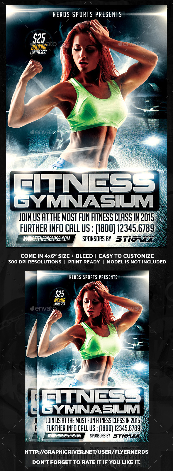 GraphicRiver Fitness Class 2015 Sports Flyer 10600464 GraphicRiver Fitness Class 2015 Sports Flyer 10600464