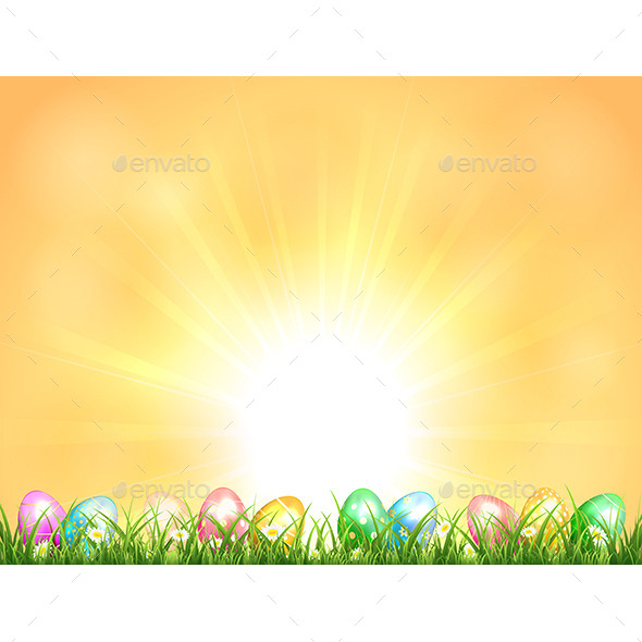 GraphicRiver Background with Easter Eggs 10600572 GraphicRiver Background with Easter Eggs 10600572