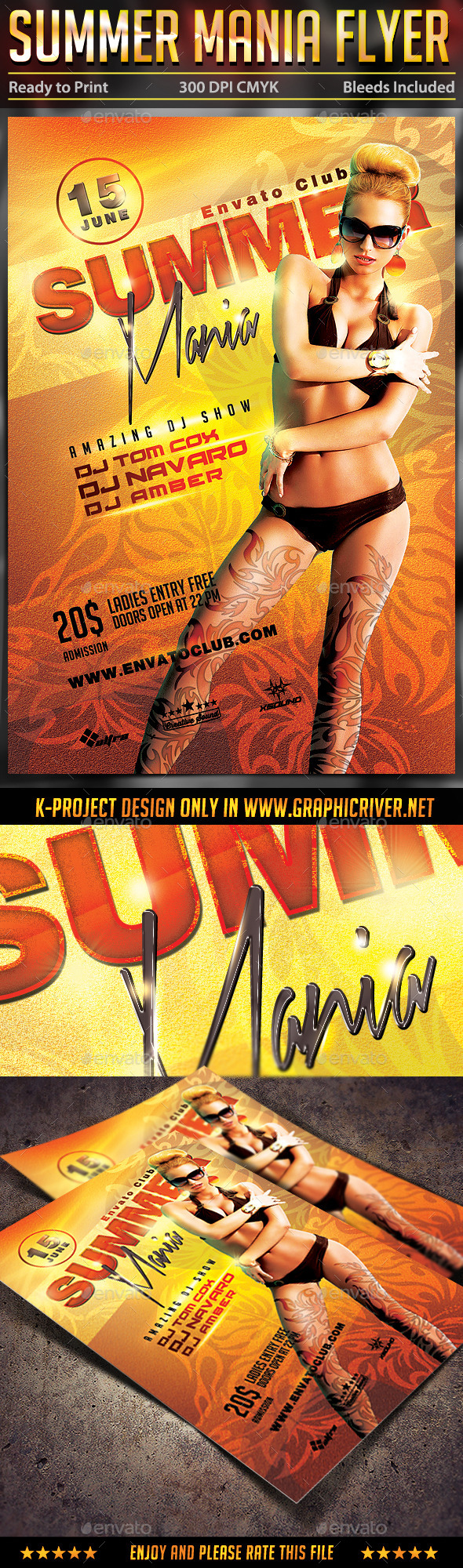 GraphicRiver Summer Mania Party Flyer 10600675 GraphicRiver Summer Mania Party Flyer 10600675