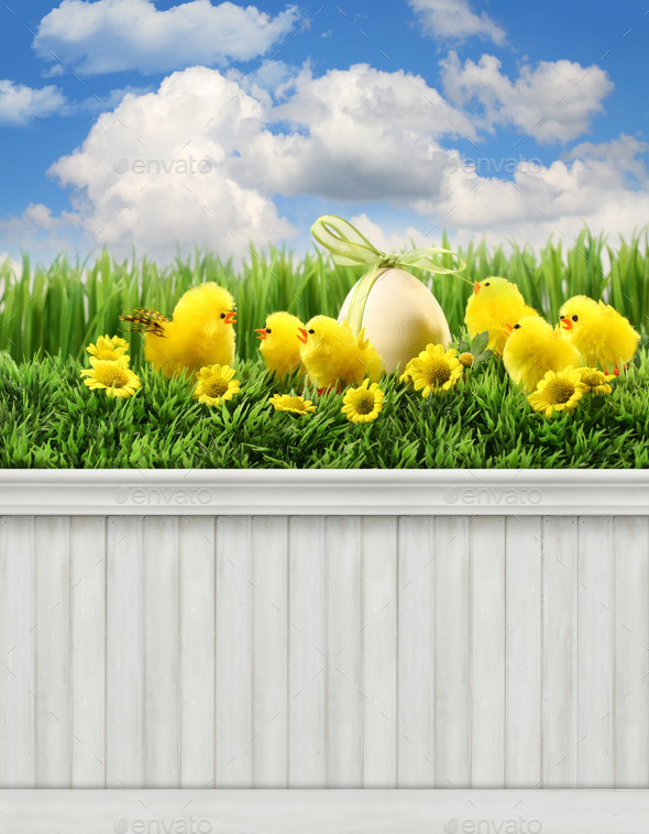 Happy Easter Spring background/backdrop (Misc) Photo Download