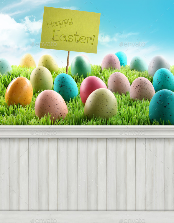 Happy Easter Spring background/backdrop (Misc) Photo Download