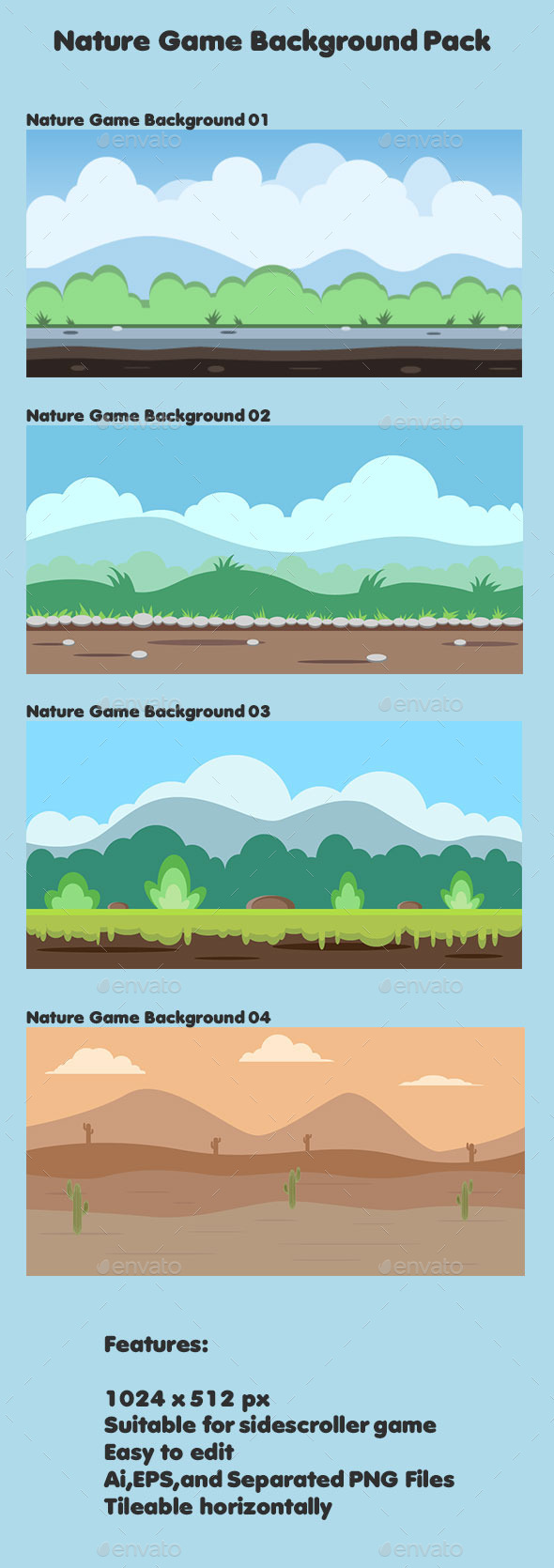 GraphicRiver Nature Backgrounds Pack 10603062 GraphicRiver Nature Backgrounds Pack 10603062