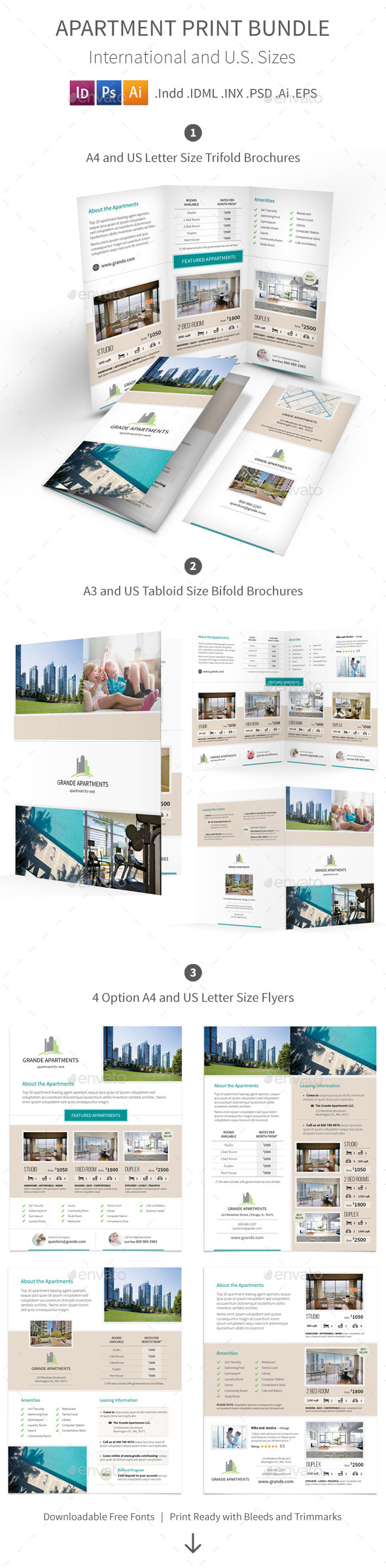 GraphicRiver Apartment Real Estate Print Bundle 10604188 GraphicRiver Apartment Real Estate Print Bundle 10604188