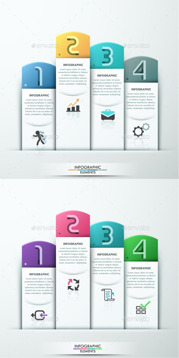 GraphicRiver Modern Infographic Paper Template 2 Colors 10605441 GraphicRiver Modern Infographic Paper Template 2 Colors 10605441