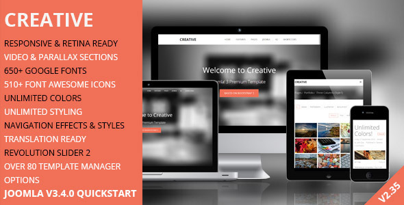 Creative - Responsive Joomla Template